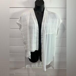 NAYA – White Draped Vest – Size 3